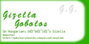 gizella gobolos business card